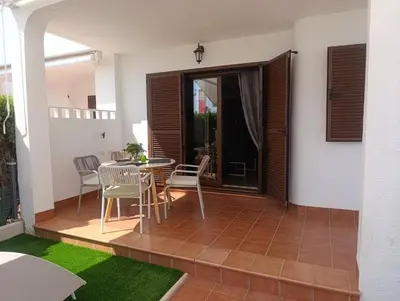 Un patio o zona al aire libre en La Ortiguilla