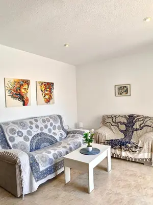 Zona de estar de Apartamento Naturista Vera Playa