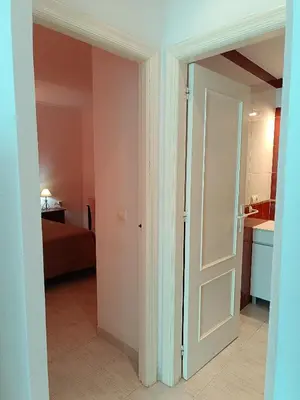 Cama o camas de una habitación en Vera Natura Apartamento Orion