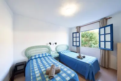 Cama o camas de una habitación en Tres Pinos 2