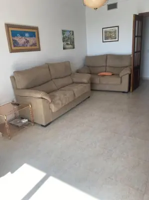 Zona de estar de Adra apartment 2nd line to sea