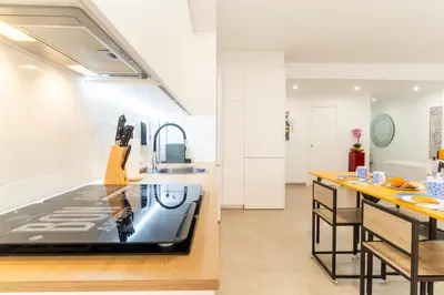 Una cocina o zona de cocina en TrendyHomes Almería Playa