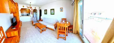 Una cocina o zona de cocina en Ático con vistas al mar Veramar 5 dos dormitorios 2ª planta