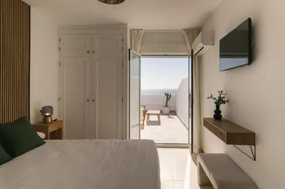 Cama o camas de una habitación en H Bellavista Mojácar