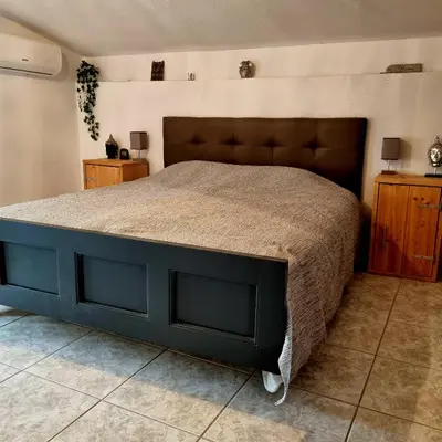 Cama o camas de una habitación en Casa Naturista Con Vistas