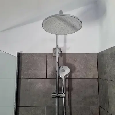 Un baño de Casa Naturista Con Vistas