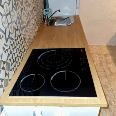 Una cocina o zona de cocina en Casa Naturista Con Vistas