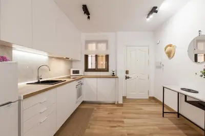 Una cocina o zona de cocina en Cabo de Gata con Terraza y Piscina