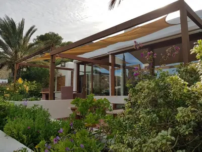 Jardín al aire libre en Cortijo 80