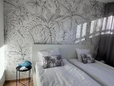 Cama o camas de una habitación en Apartamento Vera Playa