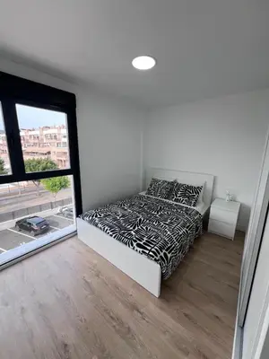 Cama o camas de una habitación en Ático Toyo golf