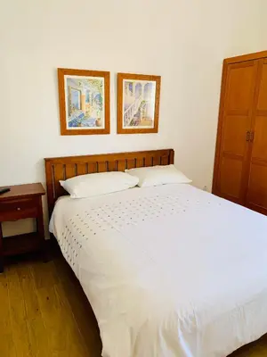 Cama o camas de una habitación en La Barraca B - Descanso Familiar con gran patio en entorno tranquilo cerca del mar