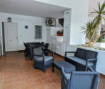 Zona de estar de Modern Seaview Apartment - Mojacar Beach
