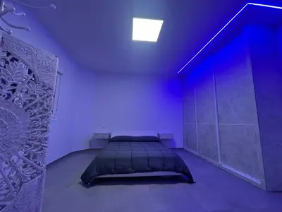 Cama o camas de una habitación en Lujo en el centro con parking privado 2