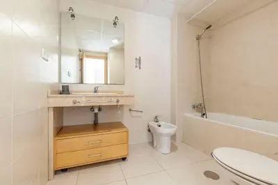 Un baño de Apartamento Mar del Sur Vera Playa- jacuzzi privado todo el año