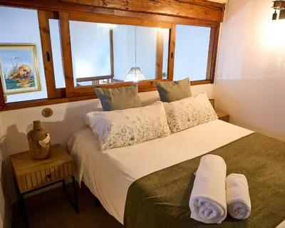 Cama o camas de una habitación en La Casa de Lorca en Almería