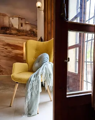 Zona de estar de La Casa de Lorca en Almería
