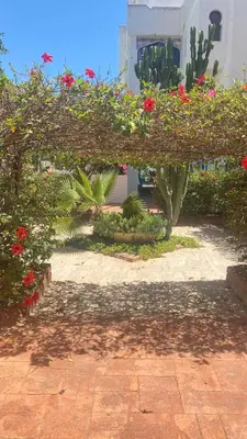 Jardín al aire libre en Apartamento en playa Serena