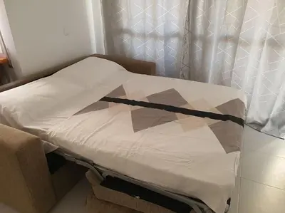 Cama o camas de una habitación en Ático en la playa