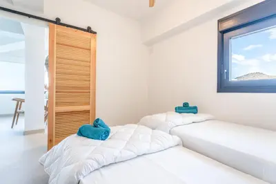 Cama o camas de una habitación en Casa la Calita - San José
