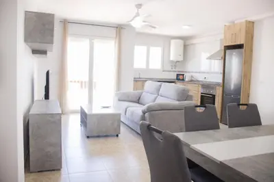 Una cocina o zona de cocina en Apartamentos Luna de Águilas