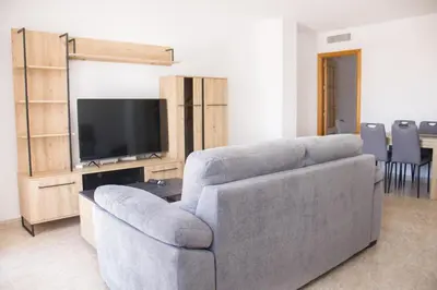 Zona de estar de Apartamentos Luna de Águilas