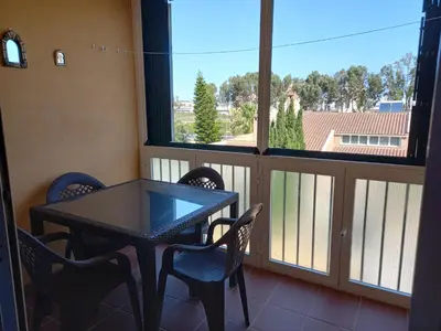 Un balcón o terraza de Apartamento Golf