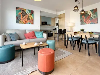 Una cocina o zona de cocina en Casa con piscina, Mojácar Playa