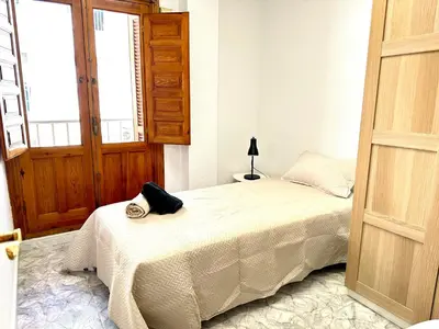Cama o camas de una habitación en Apartamento 3 habitaciones a estrenar en Playa Zapillo Almería