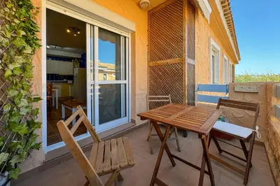 Un balcón o terraza de R2304 Playa del Sur Vera Playa Almería
