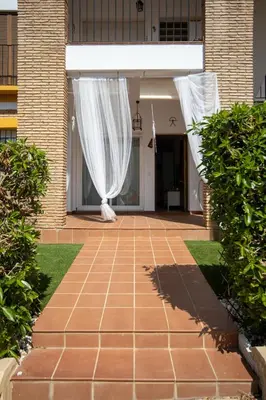 Jardín al aire libre en Elegant Apartment in Vera