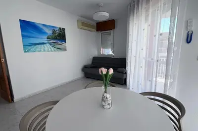 Zona de estar de Tiburón Suite