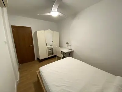 Cama o camas de una habitación en Almeria Centro