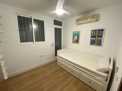 Cama o camas de una habitación en Almeria Centro