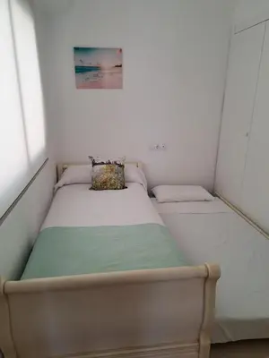 Cama o camas de una habitación en Apartamento cerca de la playa - El amanecer de Vera