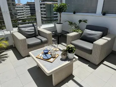 Zona de estar de The Penthouse