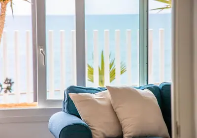 Zona de estar de MojacarProperty, Casa Luisa 1ª Línea de Playa