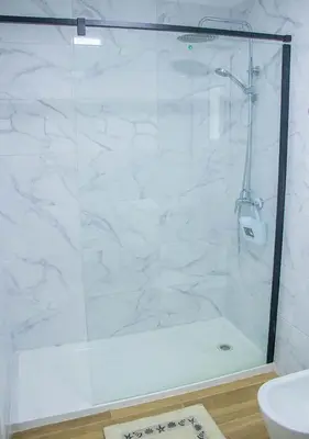 Un baño de MojacarProperty, Casa Ginés 1ª Línea de Playa