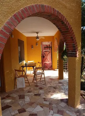 Un patio o zona al aire libre en Casa de Galindo