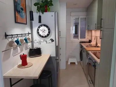Una cocina o zona de cocina en Apartamento en Águilas