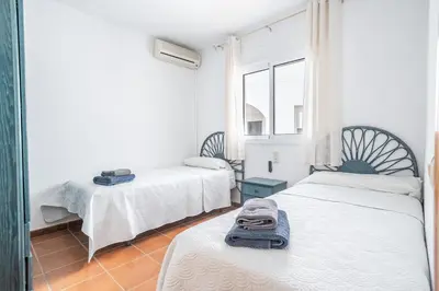 Cama o camas de una habitación en Casa Luna - San José