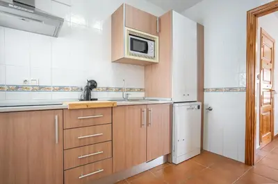 Una cocina o zona de cocina en Casa Luna - San José