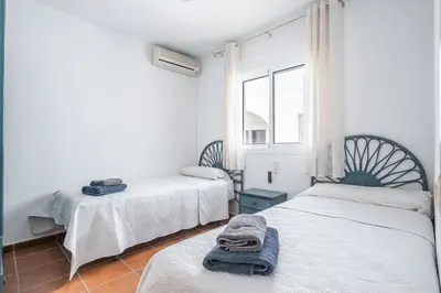 Cama o camas de una habitación en Casa Luna - San José