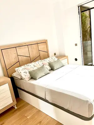 Cama o camas de una habitación en Apartamento céntrico en almeria