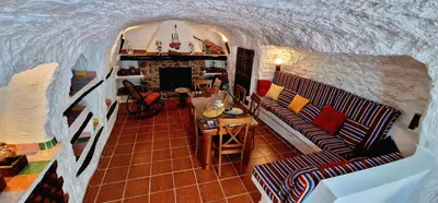 Zona de estar de Casa CUEVA CASCAMORRAS 