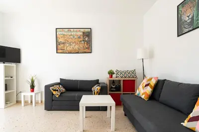 Zona de estar de CT 288 AL - Faro's Retamar Cuddly Nest for 2