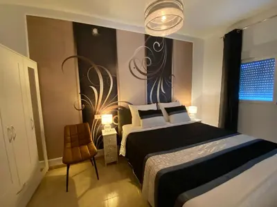 Cama o camas de una habitación en Cortijo Los Corazones