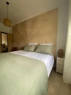 Cama o camas de una habitación en Cortijo Los Corazones