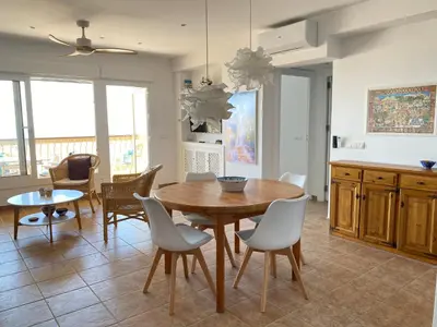 Una cocina o zona de cocina en Apartamento El Palmeral Aguadulce