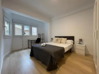 Cama o camas de una habitación en Premium Apartments Almeria Centro